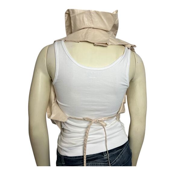 Hand Made Ruff Collar Wrap Shawl Dance Theatre Regency Muslin Diva Glam - Picture 5 of 6